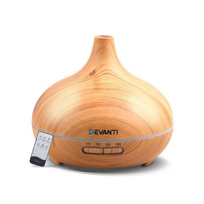 Devanti Aroma Diffuser - Light Wood Grain 300ml