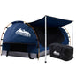 Weisshorn Double Swag Camping Tent - Free Standing Design, Heavy-Duty Canvas, Dark Blue