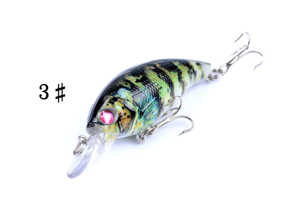 4 x 7.5cm Popper Crank Fishing Lures