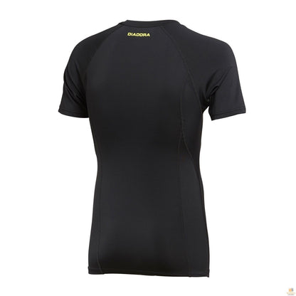 DIADORA Compression Short Sleeve T Shirt - Black - Size Small